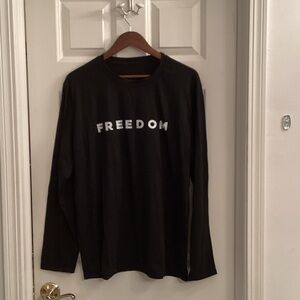 Freedom Black Long Sleeve Shirt